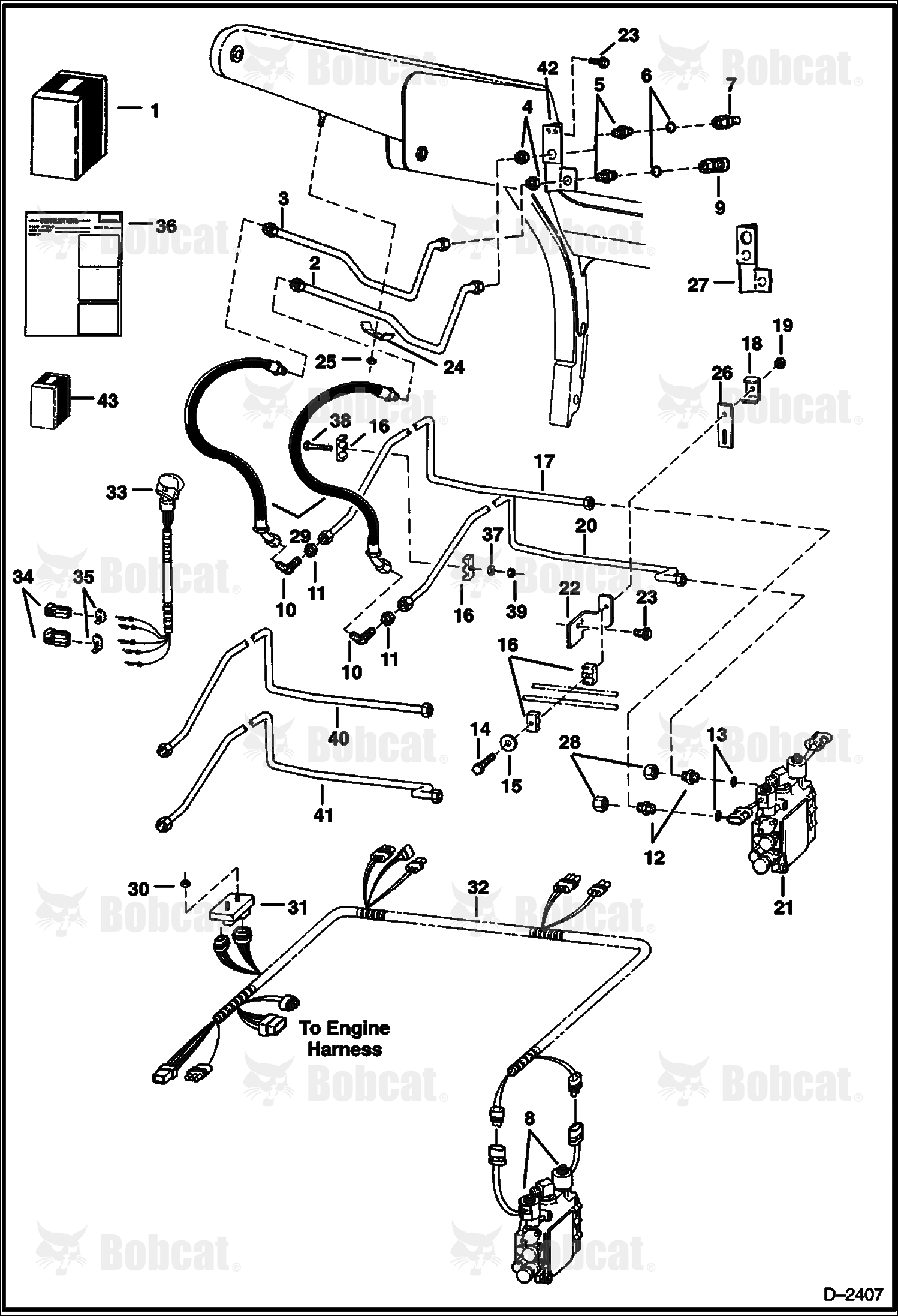 Front Auxiliary Kit (W/FF Couplers) 512727421 & Above, 508694509 & Above, 515811001 - 515829999, 516211001 - 516219999