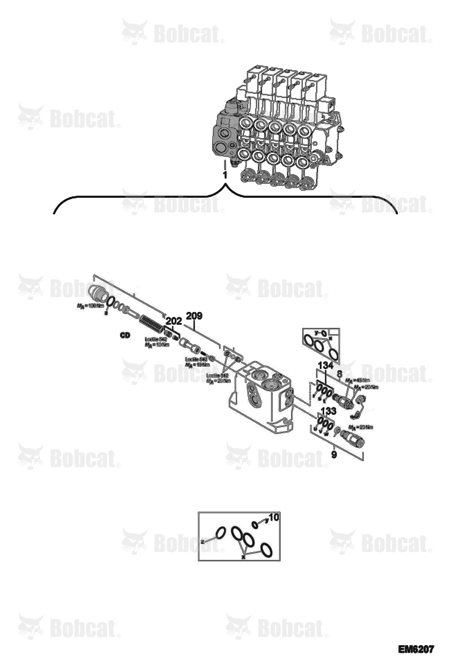 Valve Section (Inlet/Outlet)  & Below