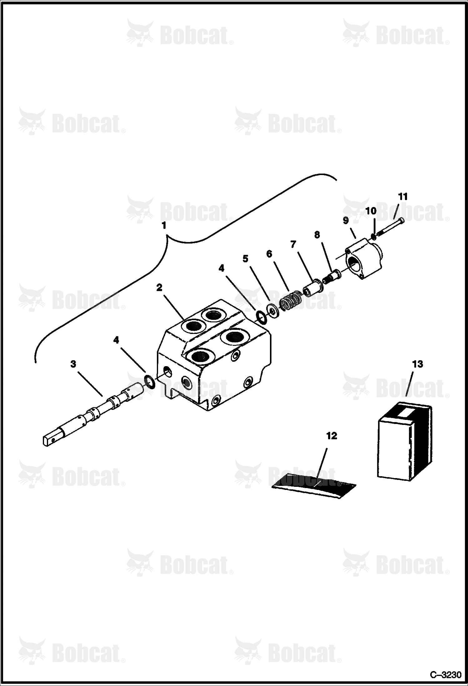Inlet Valve Section (L.H. Travel)
