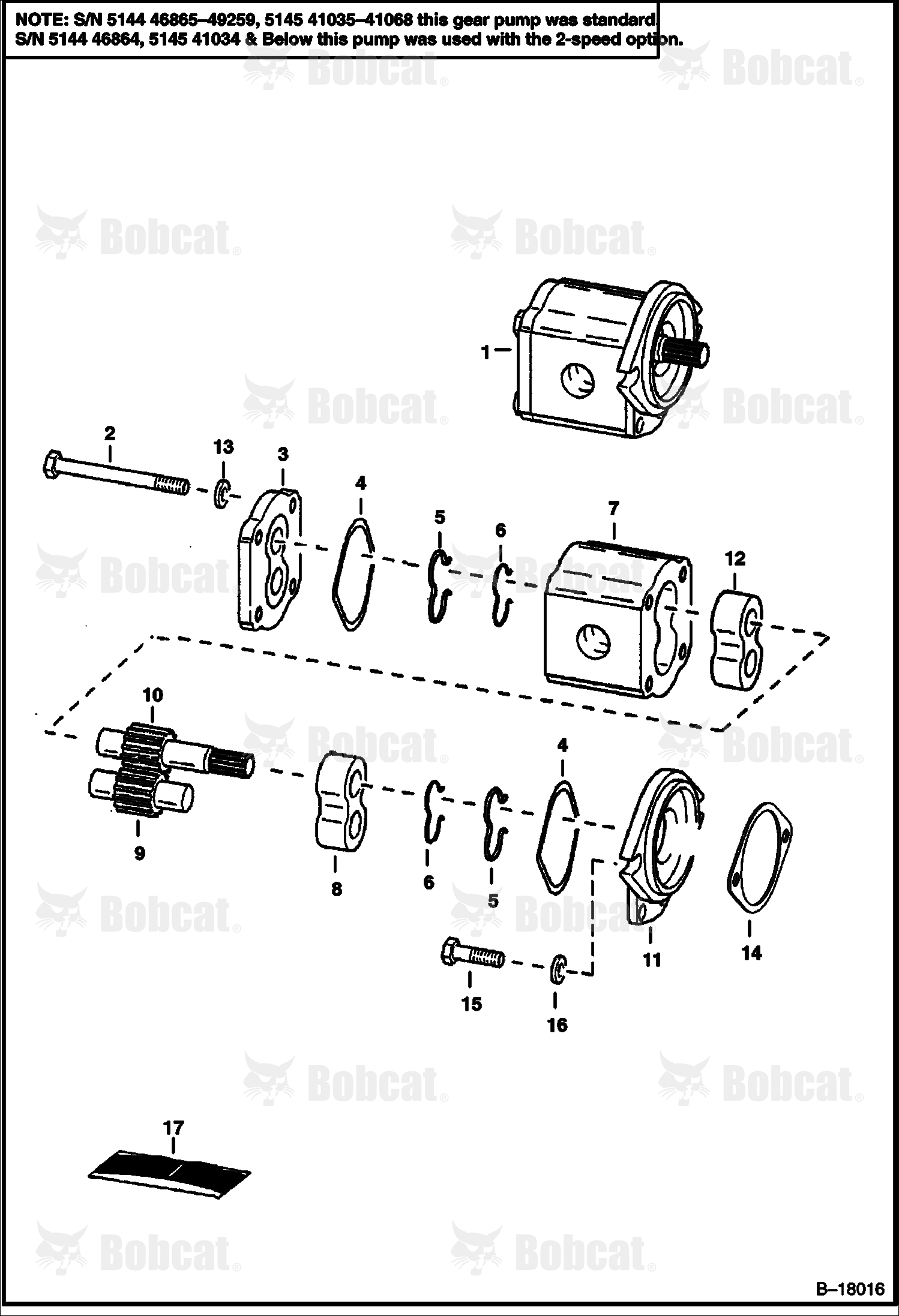 Gear Pump (Aluminum)  514440001 - 514449259, 514540001 - 514541068