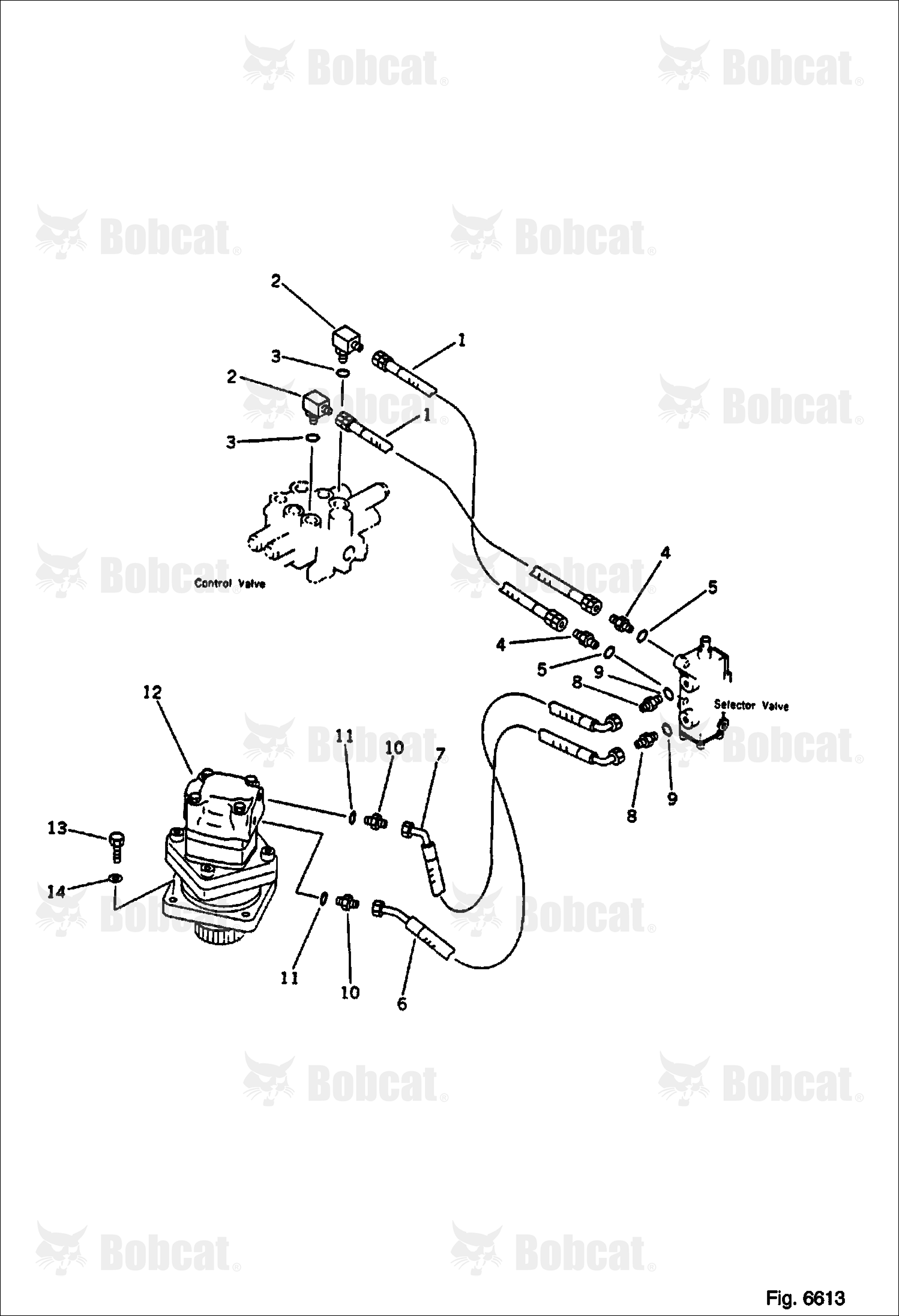Hydraulic Piping (SWING Motor LINE)