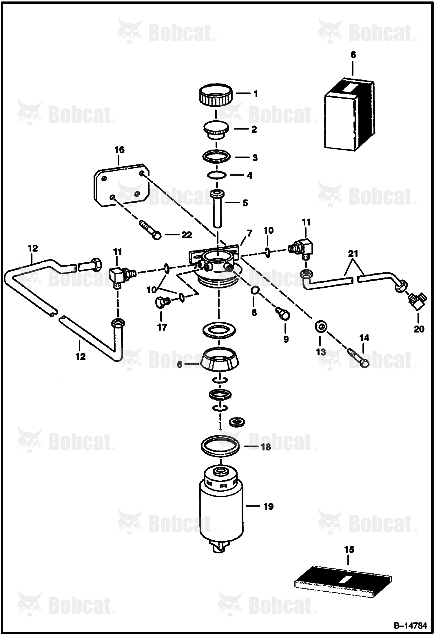 Fuel Filter and Lines (Engine S/N 421307 & Above)