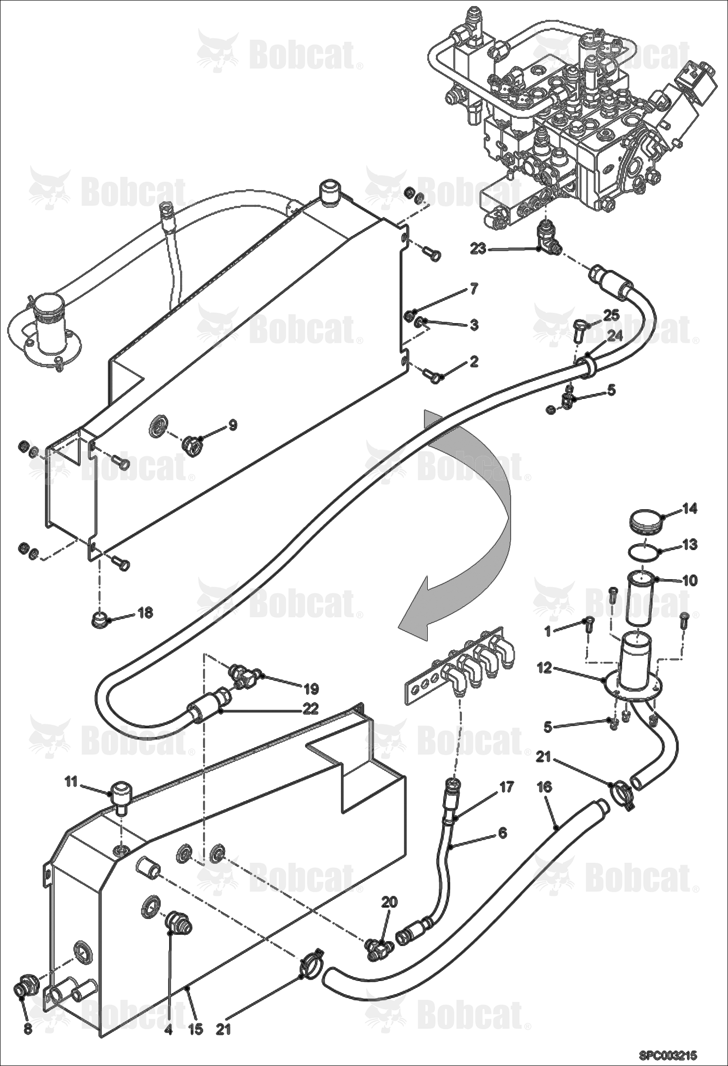 Hydraulic Circuitry (Oil Tank)  AC1C11001 - AC1C11238, AC1D11001 - AC1D11999