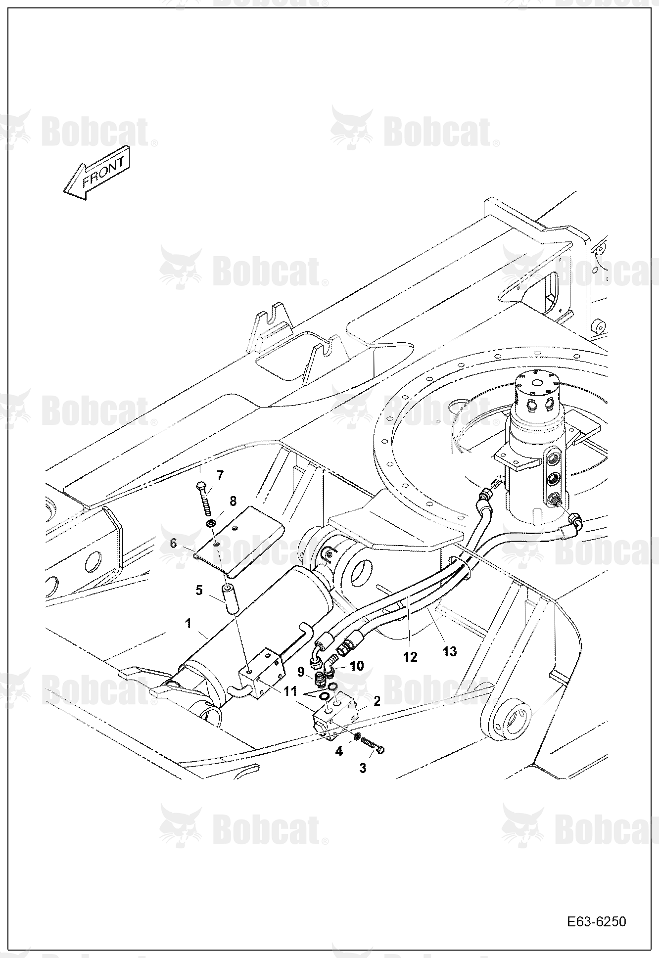 Hydraulic Circuitry (Lower) (Blade W/Lock Valve)