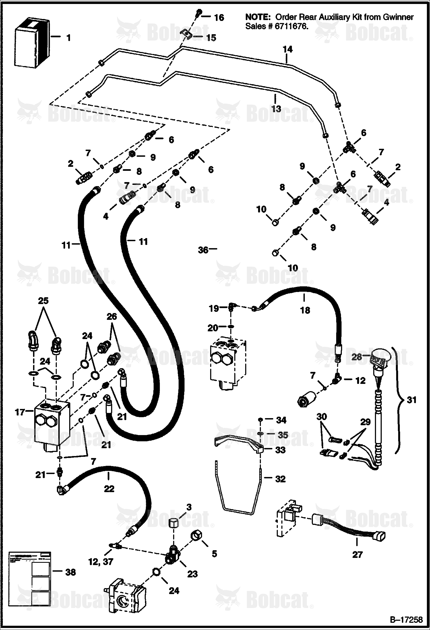 Rear Auxiliary (W/Pressure Relief Features & FF Couplers)