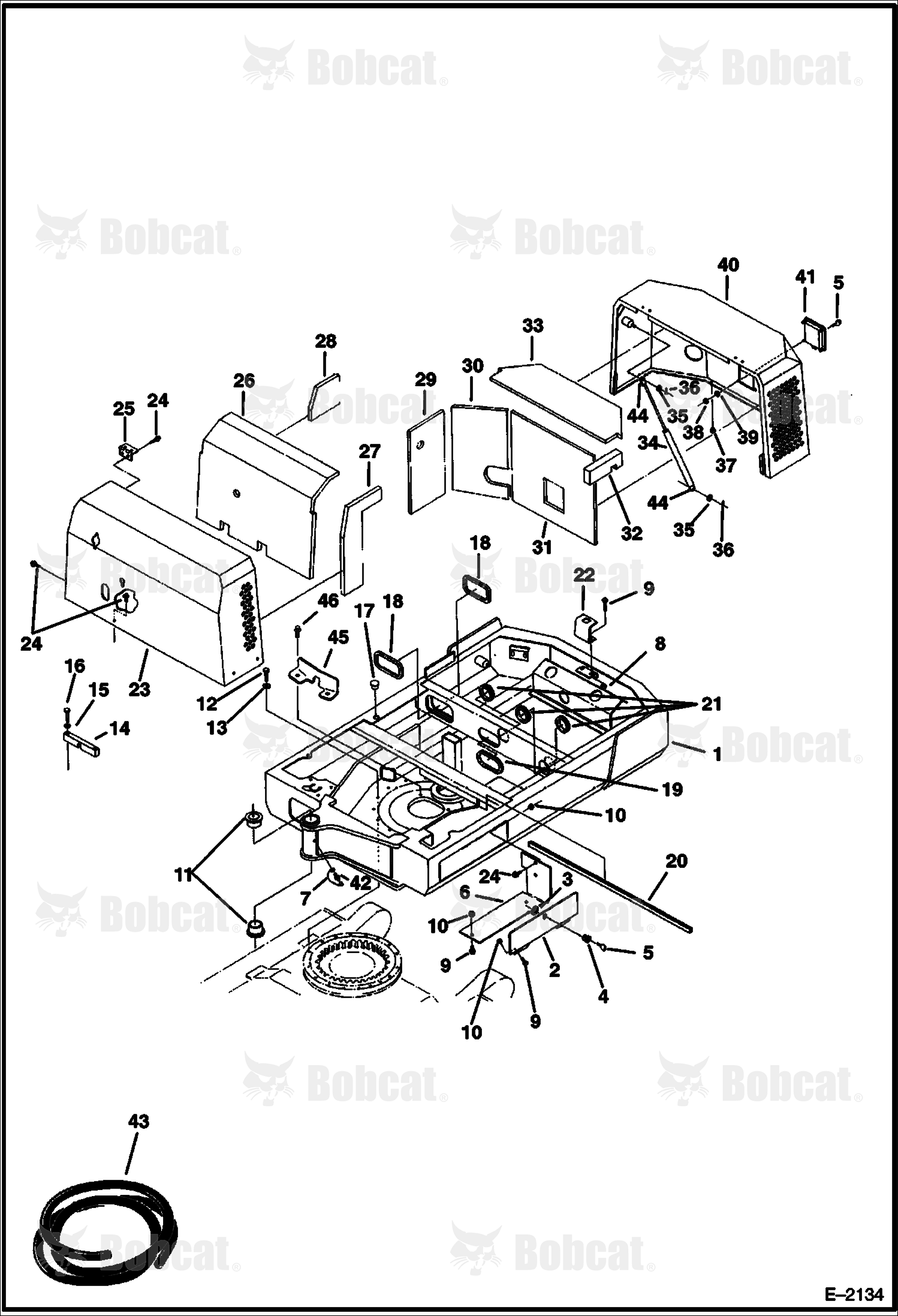Revolving Frame & Engine Covers
