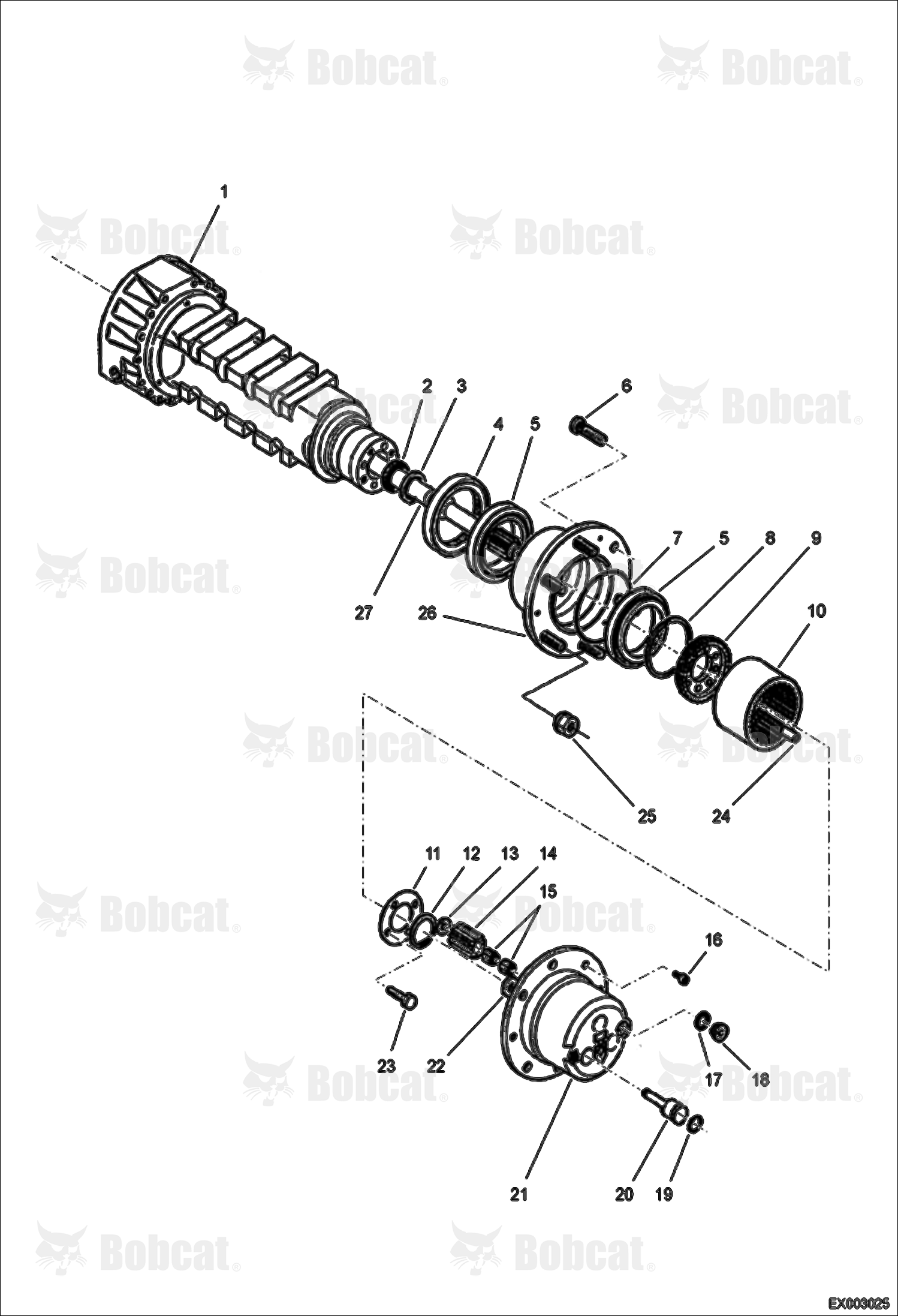 Hub Reduction (Rear Axle)  AEFB10001 - AEFB11101