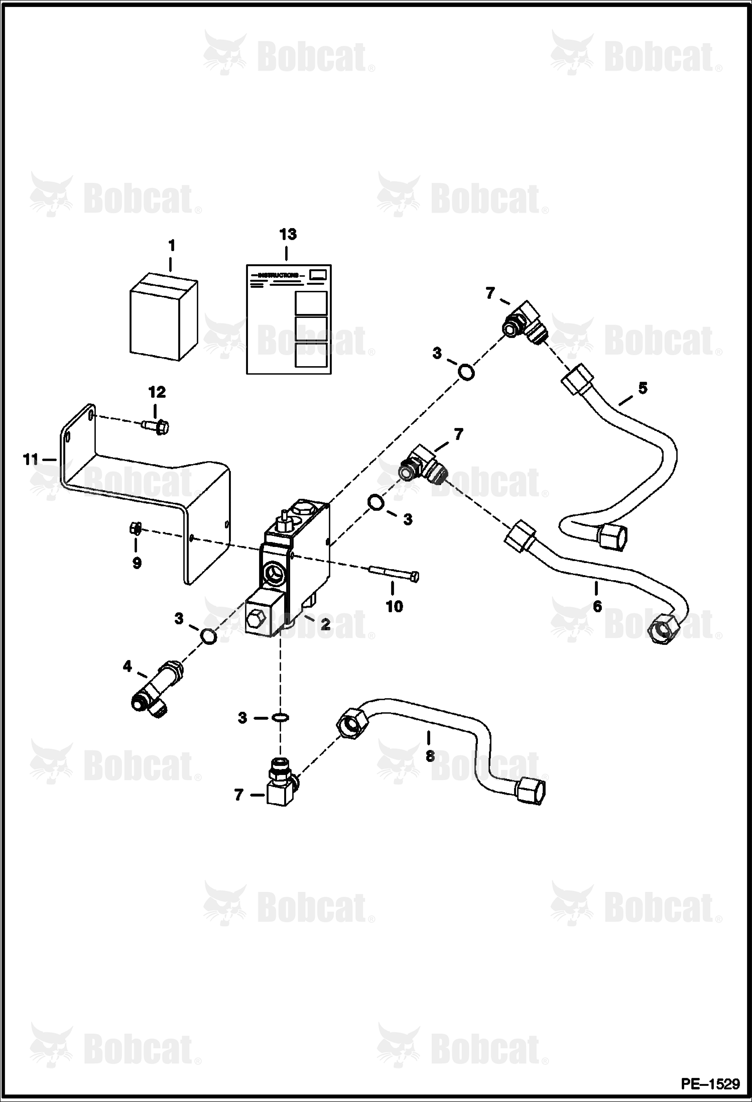Bucket Positioning Kit 521311001 & Above, 521411001 & Above, 521511001 & Above, 521611001 & Above, 526011001 - 526015999, 526111001 - 526111999, 525811001 - 525814999, 525911001 - 525911999