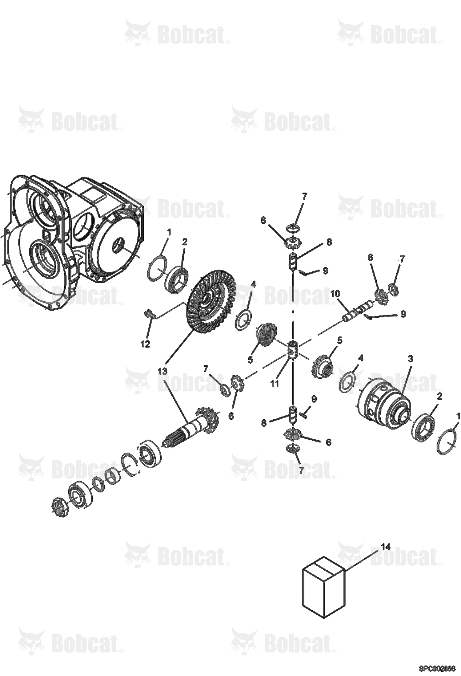 Differential - Front Axle  367612501 & Above, 367712501 & Above