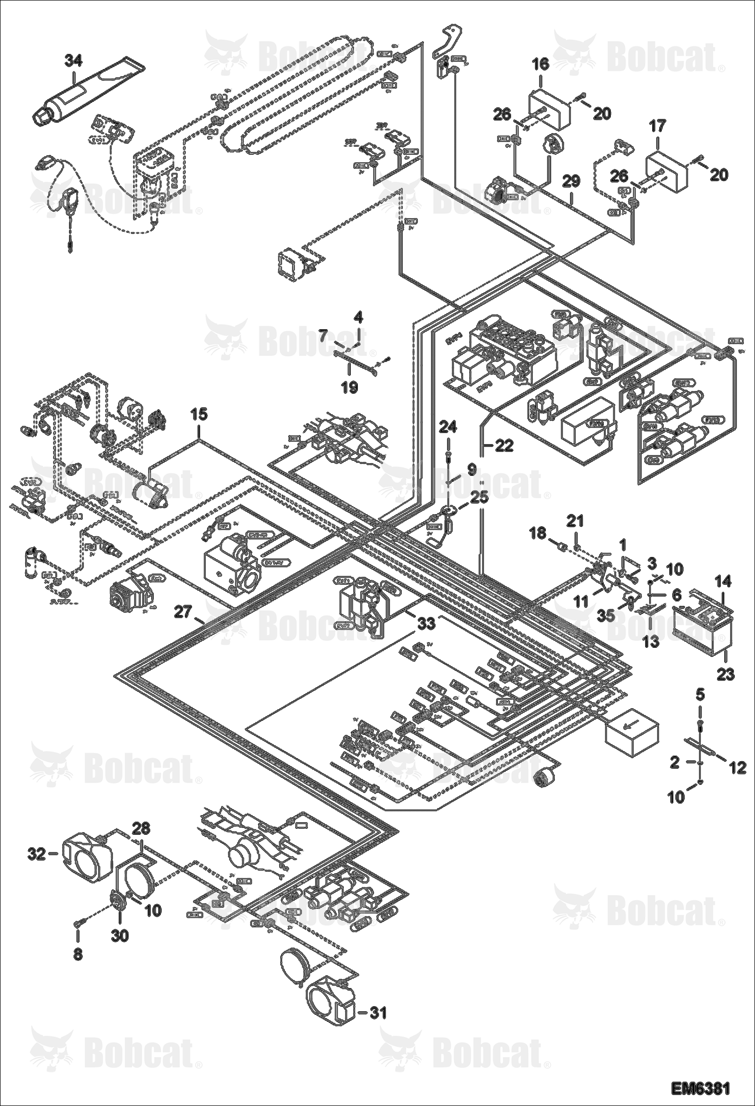 Electrical Circuit Chassis A8HF13000 & Above, A8H613000 & Above