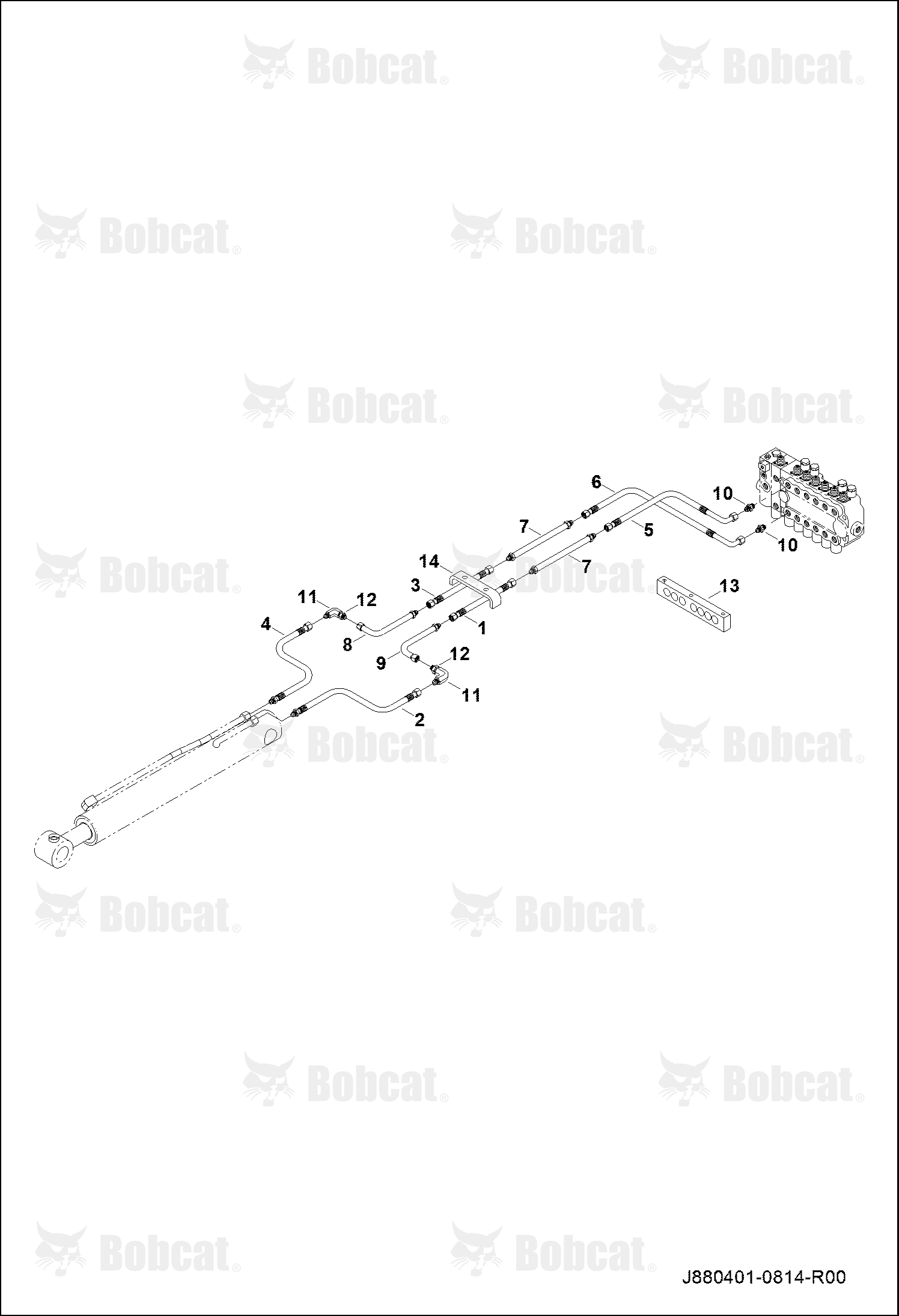 Bucket Cylinder Circuit - Extended